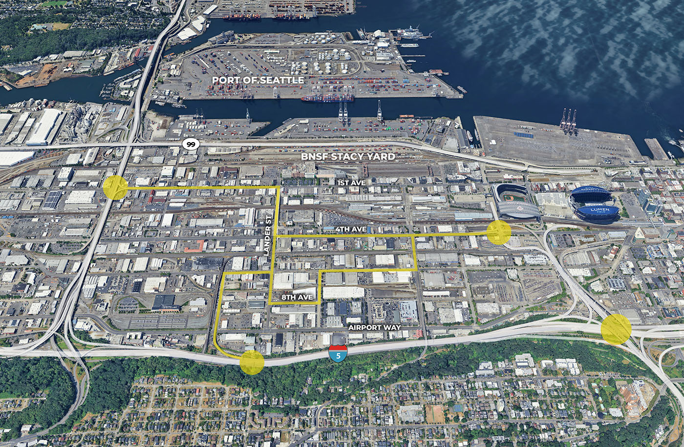 8th Ave Point - Freeway Access Map